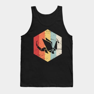 Retro Vintage Low Poly Dragon Tank Top